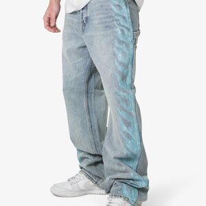 mnml Ultra Baggy Flame Denim - Blue Size 29Blue / 29